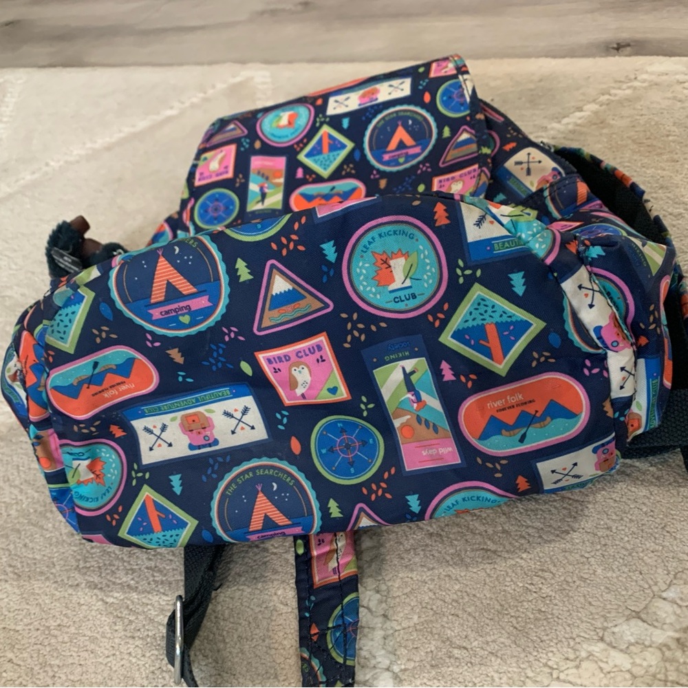 Kipling Colorful Patterned Backpack - image 5